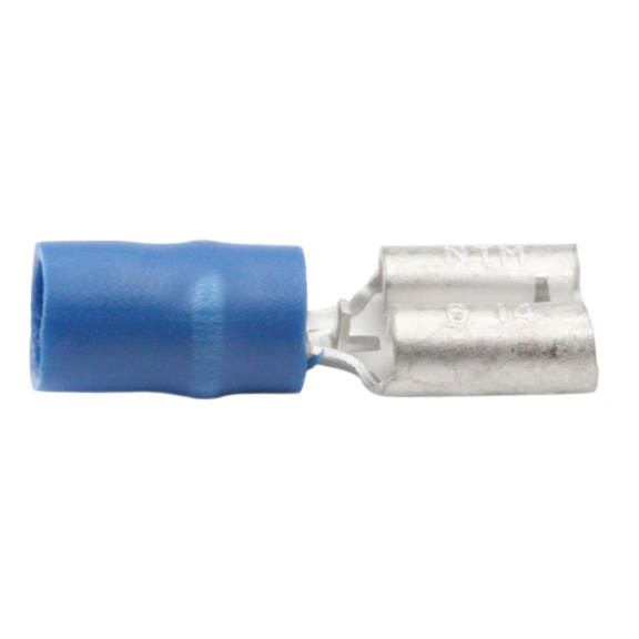 Spade connector long sleeve insulated PVC from