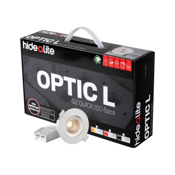 Downlight IP44 Optic G2 L Quick - DOWNLIGHT OPTIC G2 L QUICK IP44 460lm WT
