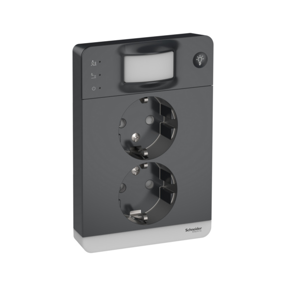 Flush-mounted Schuko outlet IP21 with motion detector Exxact