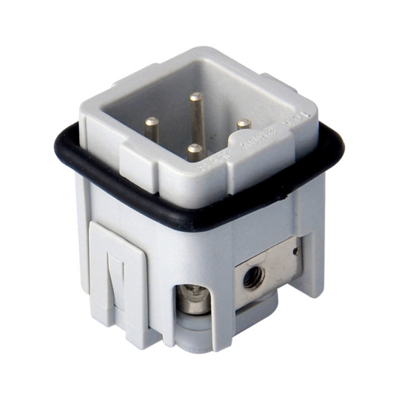 Heavy-duty male connector with screw terminals (side) - 1