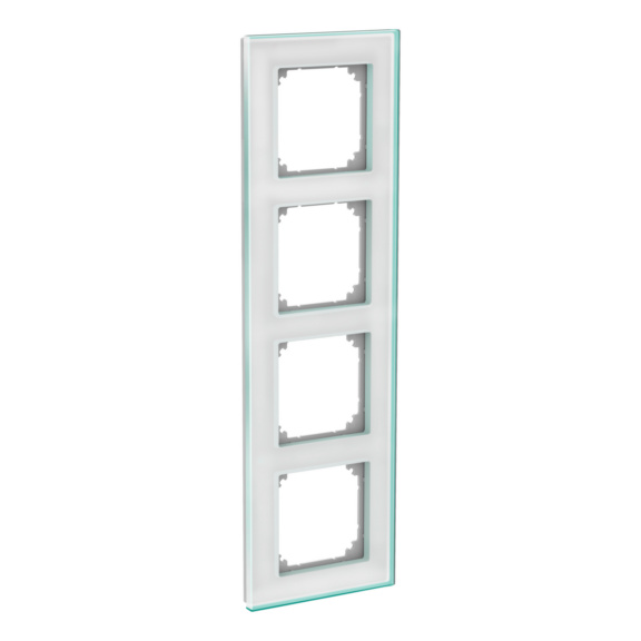 Cover plate 90 mm glass Exxact - FRAME 4-GANG GLASS SOLID