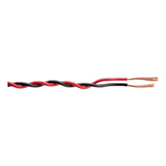 Installation conductor H07V2-K Twin cable - H07V2-K TWISTED 2X6 BK/RD