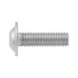 Hexagon socket screw, flat round head, flange - ISO 7380-2 A2/070 M6X16 - 1
