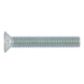 Slotted screw countersunk head DIN 965 - DIN 965 4.8 PZ ZP M2X6 - 1