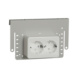 Surface-mounted Schuko outlet + mounting plate IP21  Exxact