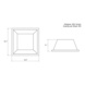 Adhesive pad - 12.7x3.1 Bumpon  Square End CLEAR - 2