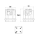 Heavy-duty male connector with screw terminals (side) - 2