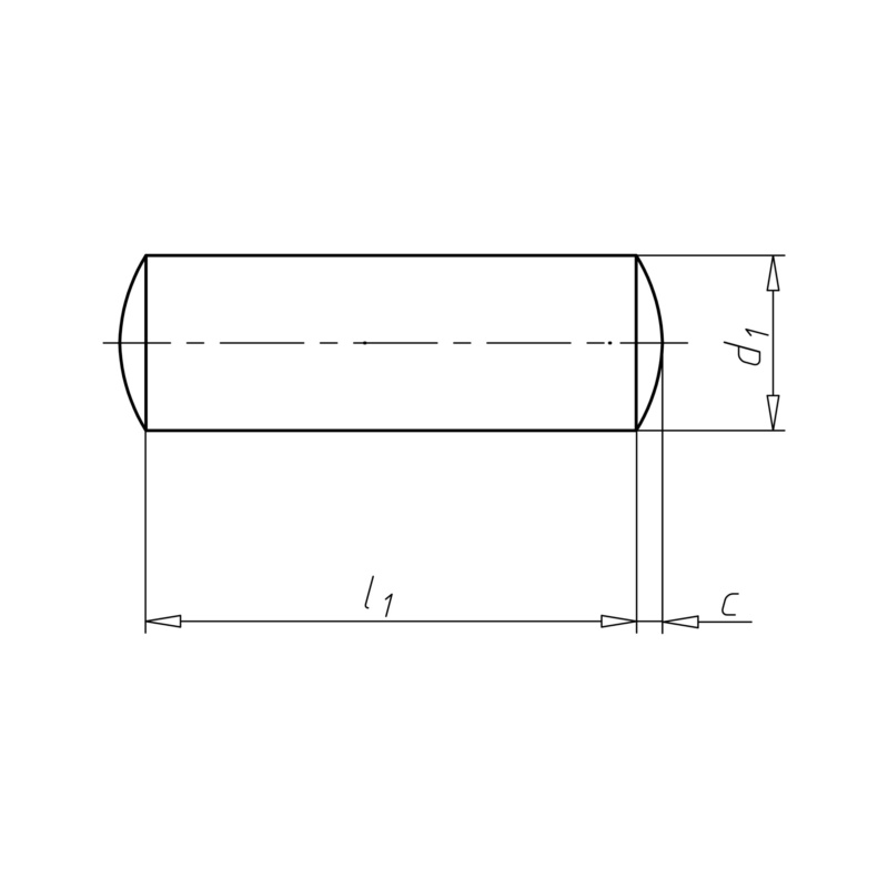 Cylindrical pin DIN 7 m6 A4 from