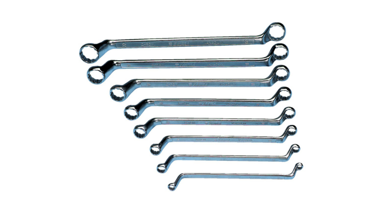 더블 엔드 박스 렌치 세트 8PCS, 꺾임