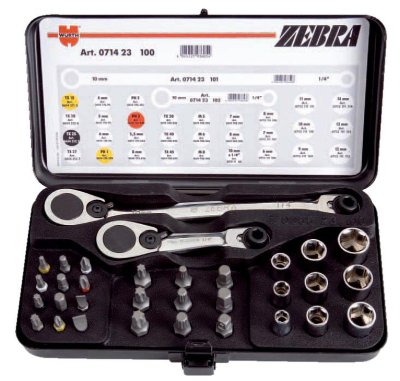 ¼" 더블 엔드 라쳇 스패너 세트 32PCS