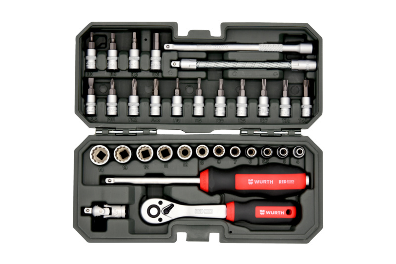 레드스트라이프 ¼" 멀티 소켓 렌치 세트