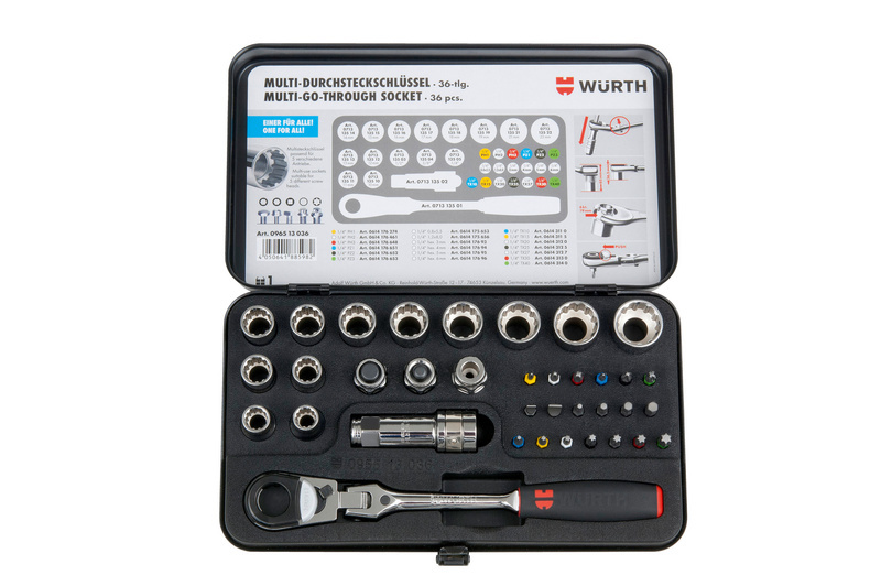 관통형 라쳇, 멀티 소켓 렌치 세트 36PCS