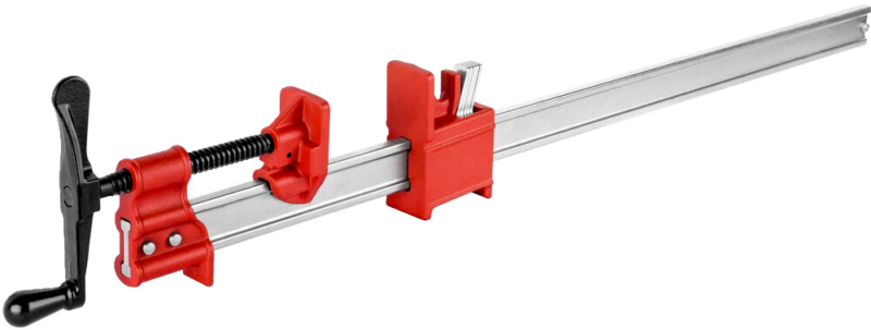 VICASKY 2-Pack Heavy-Duty F-Clamp For Woodworking – Red Handle Bar Clamps For Gluing, Fixing & Workshop Use