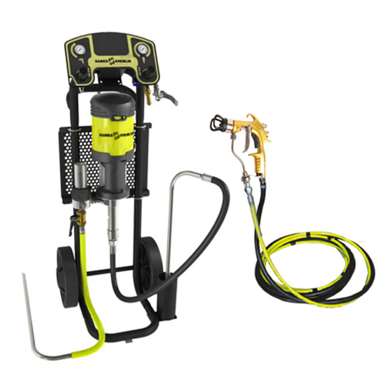 15C25 Cart-Mount Airmix Paint Pump System with Xcite Gun & 25ft