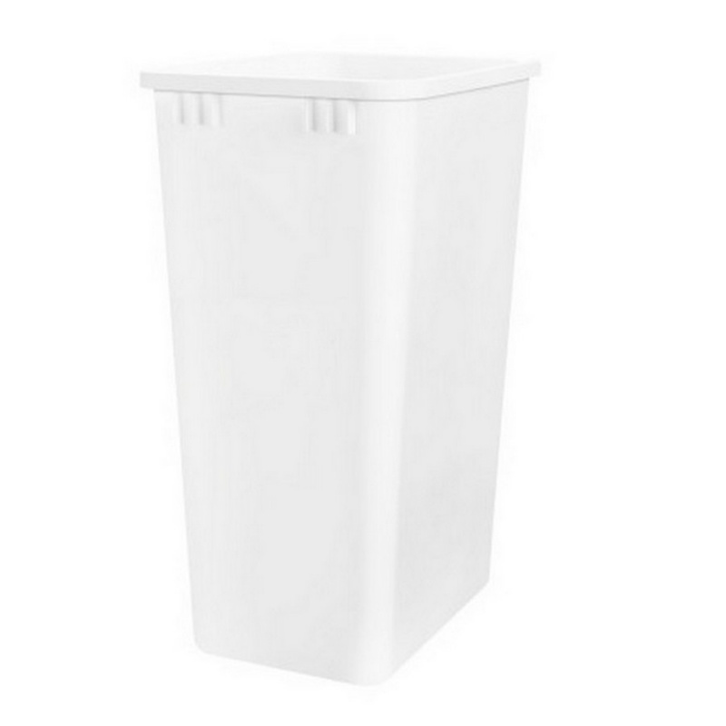 Rev-A-Shelf RV Series 50 quart White Trash Can, 10-3/4
