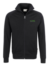 Pánská mikinová bunda College s logem, černá, 4XL