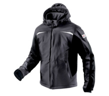 Zimní softshell. bunda, antr./černá, XXL