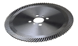 Metal circular saw blade with secondary pinholes