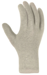 Cotton and knitted gloves
