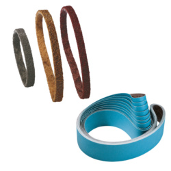 Abrasive fabric and non-woven belts