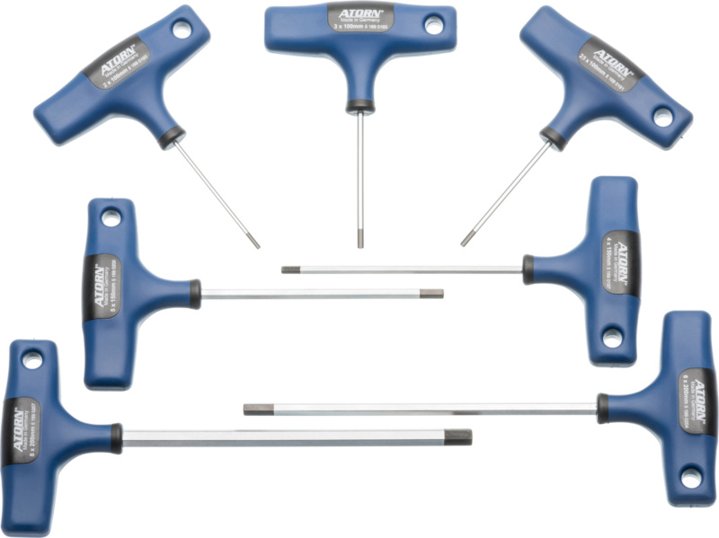 Sechskant-Stiftschlüssel mit T-Griff Satz