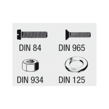 VISO assortment DIN 84/965/934/125 - VISO threaded bolt, nut, washer assortment DIN 84/965/934/125, A2 stainless steel