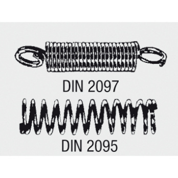 VISO assortment tension and compression springs DIN 2097/2095 - VISO tension spring and compression spring assortment DIN 2097/2095 galvanised spring steel