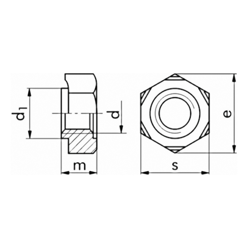 Schweißmutter DIN 929 blank
