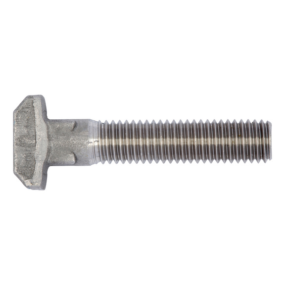 Hammerkopfschraube mit Vierkant DIN 186, Edelstahl A4, blank - 1
