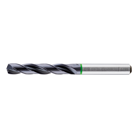 HPC-Vollhartmetallbohrer Speeddrill 4.0-Universal, DIN 6537L, lang 5xD, 4 F&uuml;hrungsfasen, mit Innenk&uuml;hlung - 1
