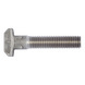 Hammerkopfschraube mit Vierkant DIN 186, Edelstahl A4, blank - 1