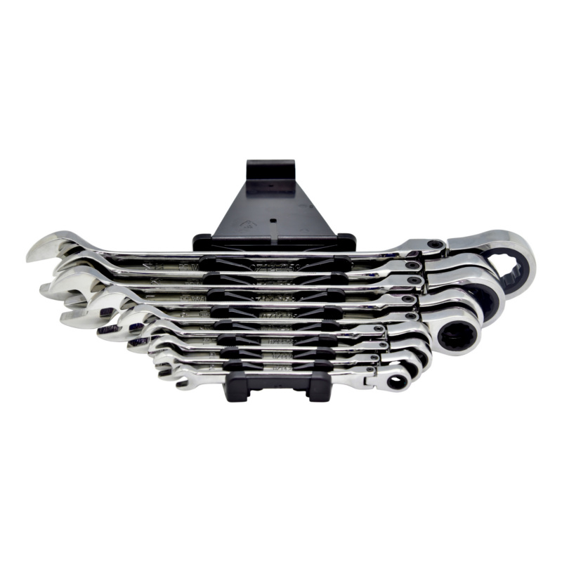 Ohebný ráčnový kombinovaný klíč 9 ks s profilem POWERDRIV®