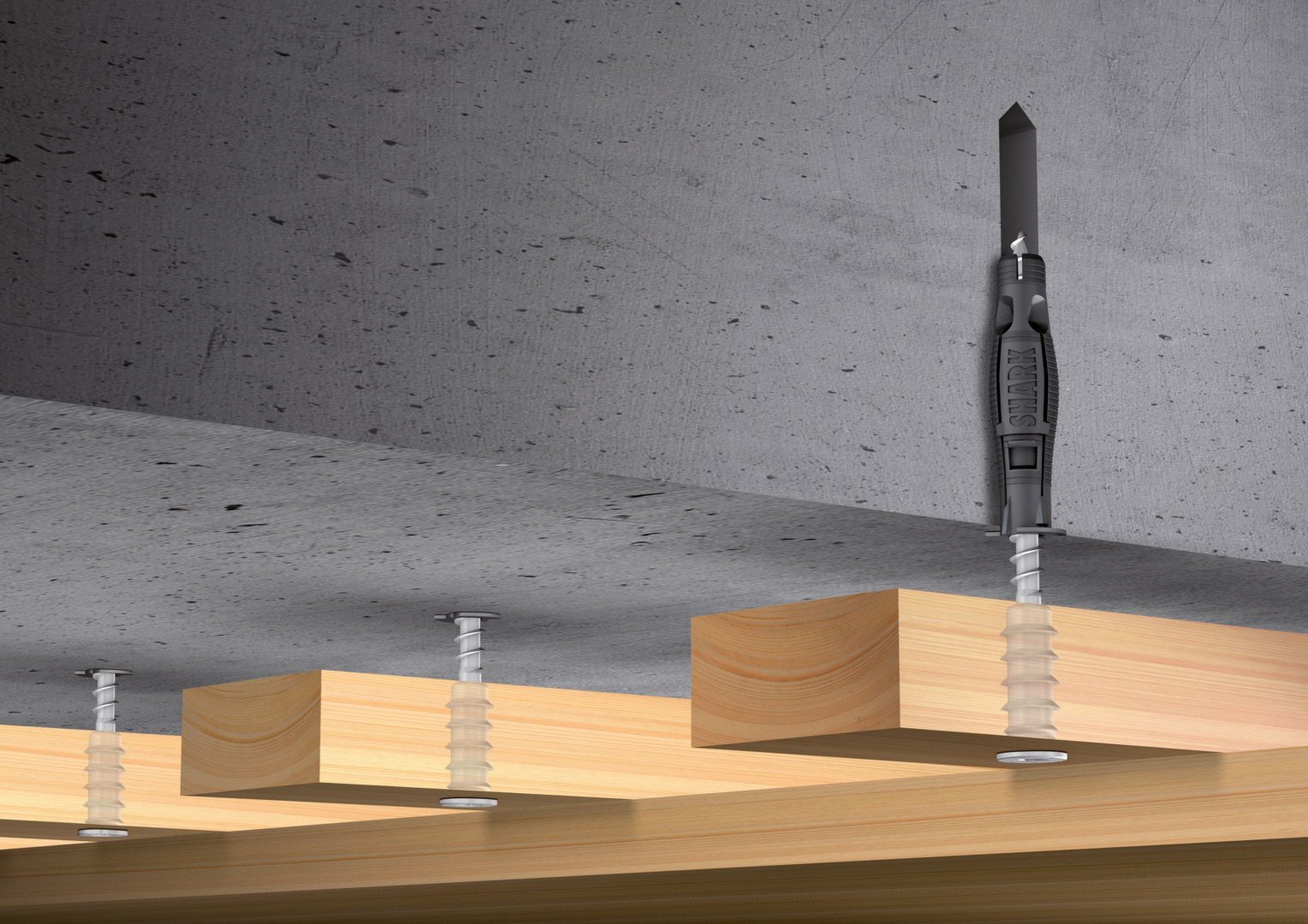 Befestigung Fassadenunterkonstruktion aus Holz in Mauerwerk aus Vollziegel