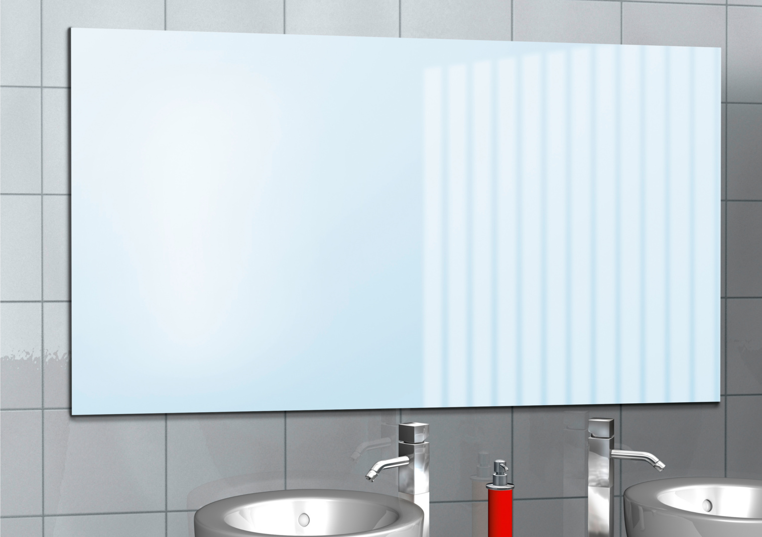 Befestigung Badspiegel