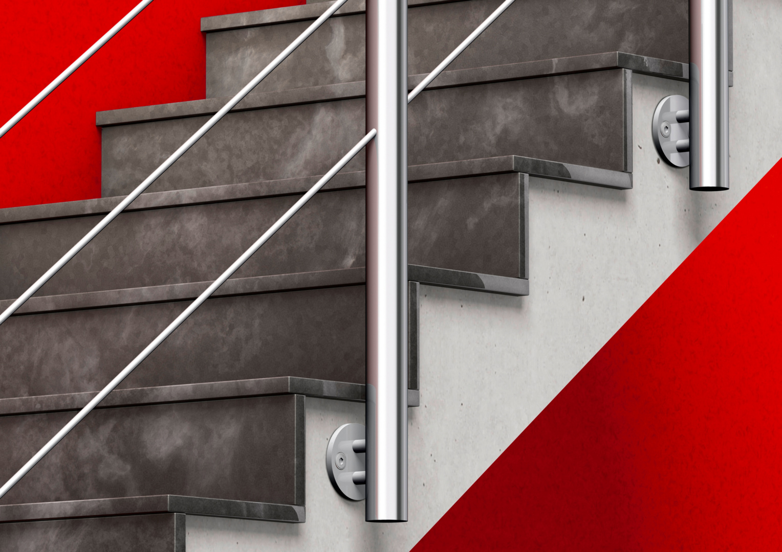 Befestigung Treppengeländer