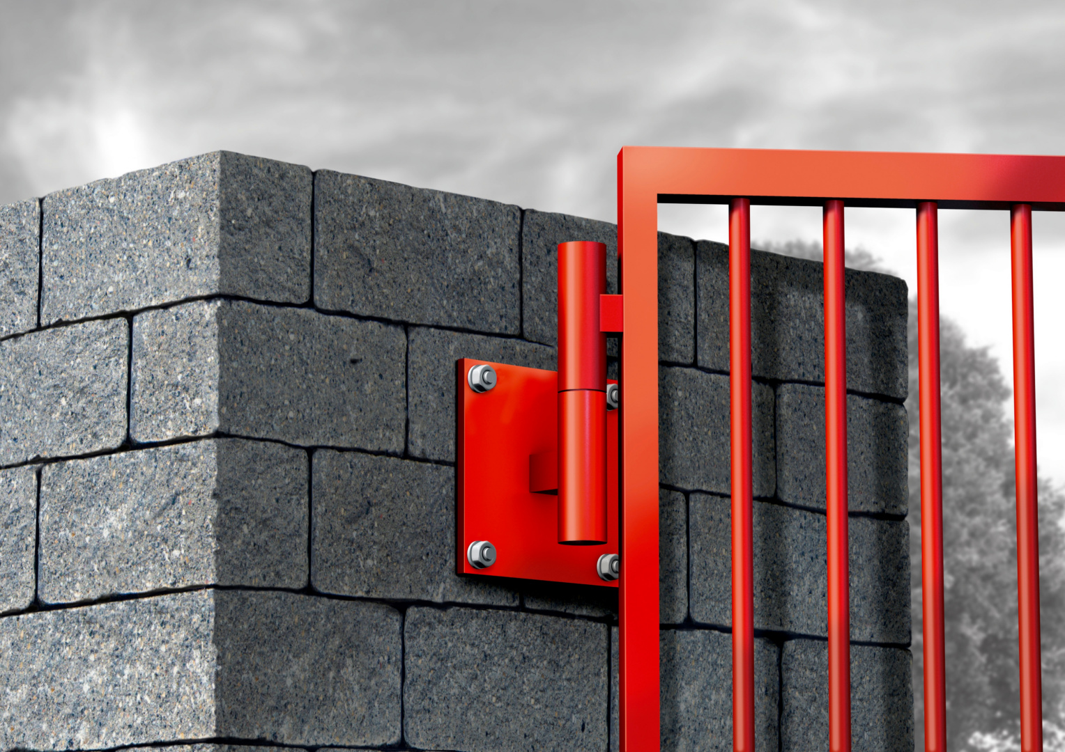 Befestigung Gartentor