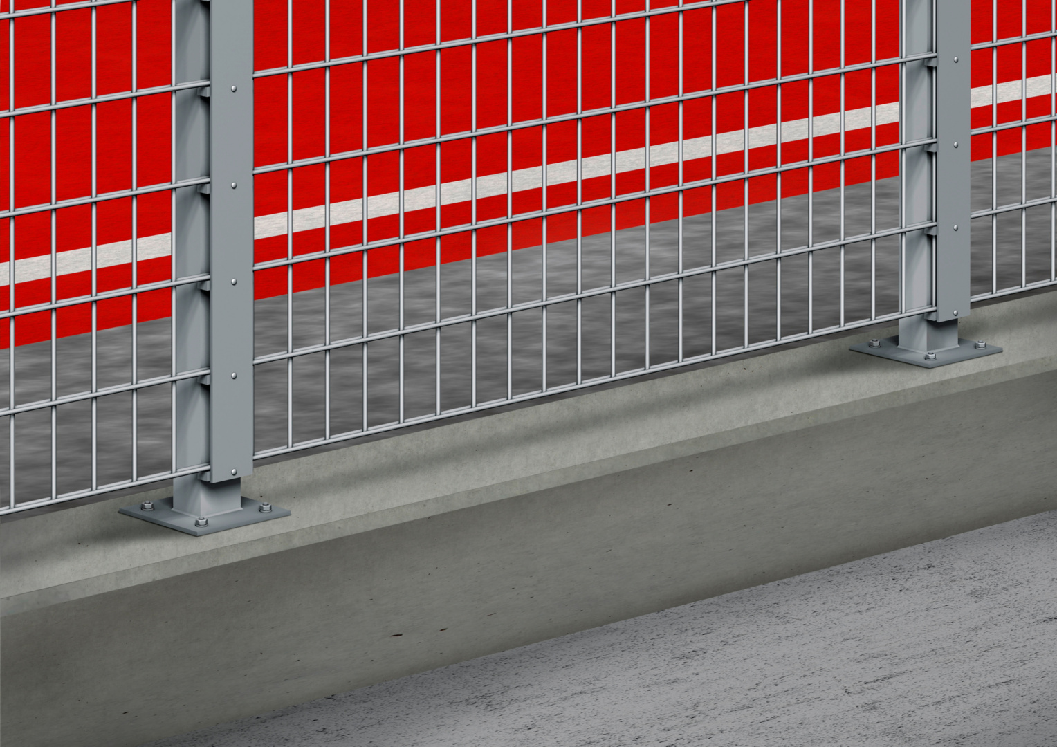 Befestigung Zaunanlage