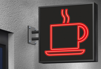 Teaser Außenwerbung/Leuchtreklamen – an gedämmter Fassade