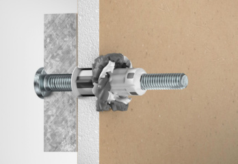 Teaser Befestigung in Plattenbaustoffen mit metrischen Schrauben oder Gewindestück/-stangen