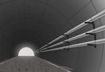 Teaser Versorgungsrohre im Tunnelbau